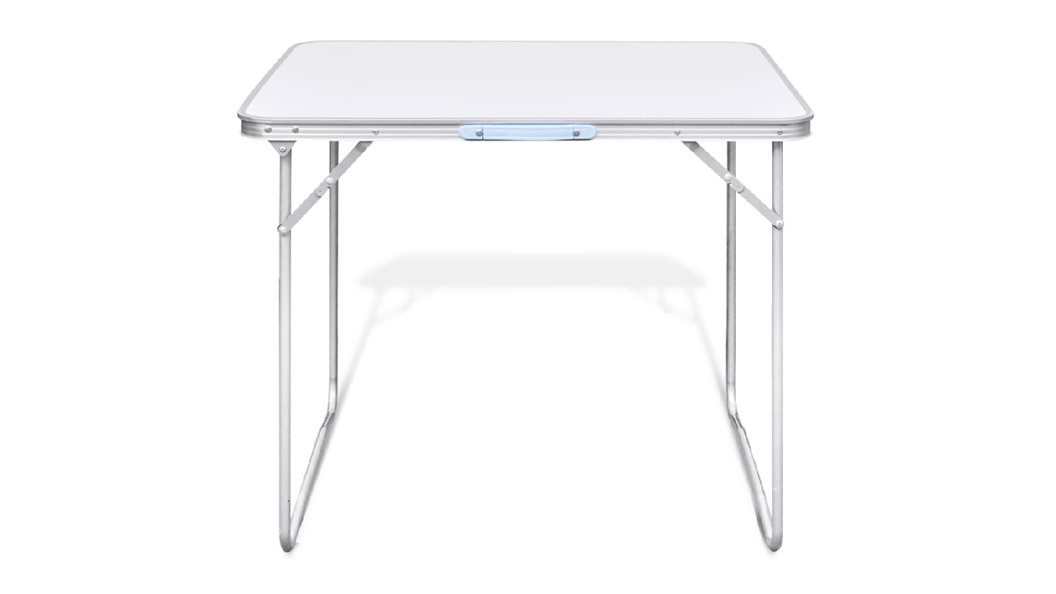 NNEVL Folding Camping Table 80 x 60cm - White