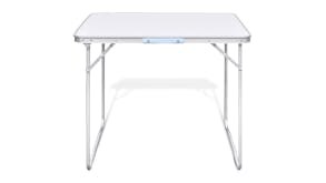 NNEVL Camping Table Folding 80 x 60cm - White