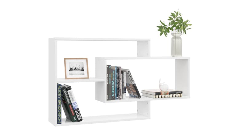NNEVL Wall Shelves 104 x 20 x 58.5cm - Gloss White