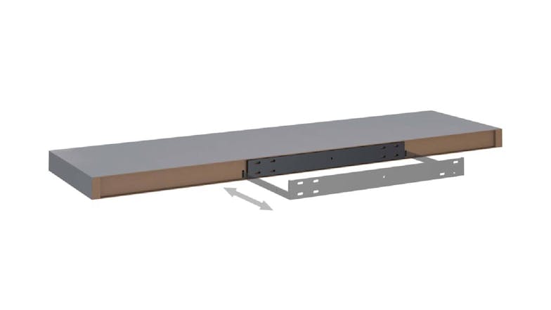 NNEVL Wall Shelves Ledge 2 pcs. 90 x 23.5 x 3.8cm - Grey