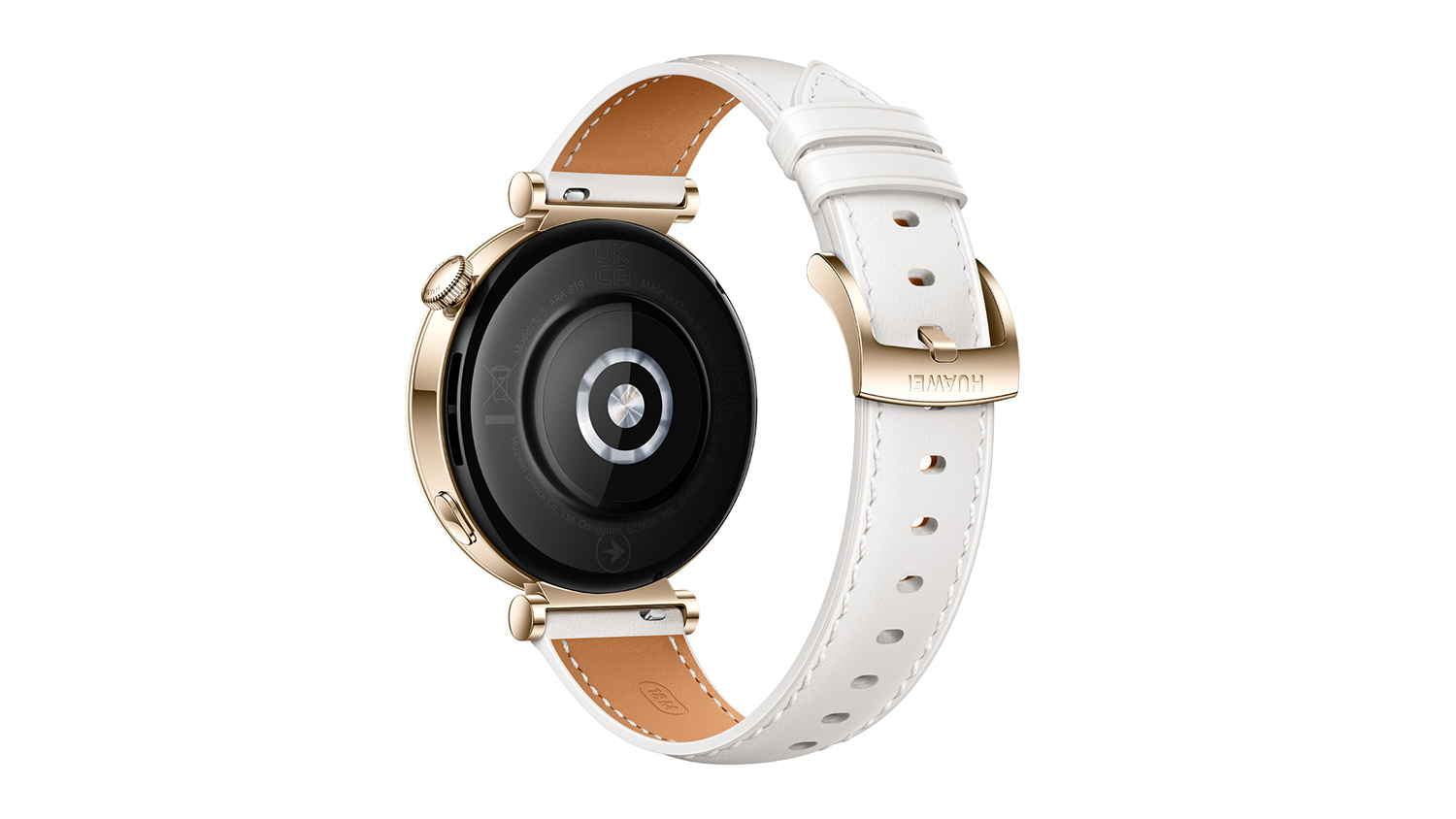 Huawei Watch GT 4 Smartwatch Stainless steel Case with White Leather