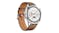 Huawei Watch GT 4 Smartwatch - Stainless steel Case with Brown Leather Band (46mm Case, GPS, Bluetooth)