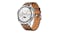 Huawei Watch GT 4 Smartwatch - Stainless steel Case with Brown Leather Band (46mm Case, GPS, Bluetooth)