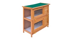 NNEVL Outdoor Rabbit Hutch 4 door 90cm - Wood