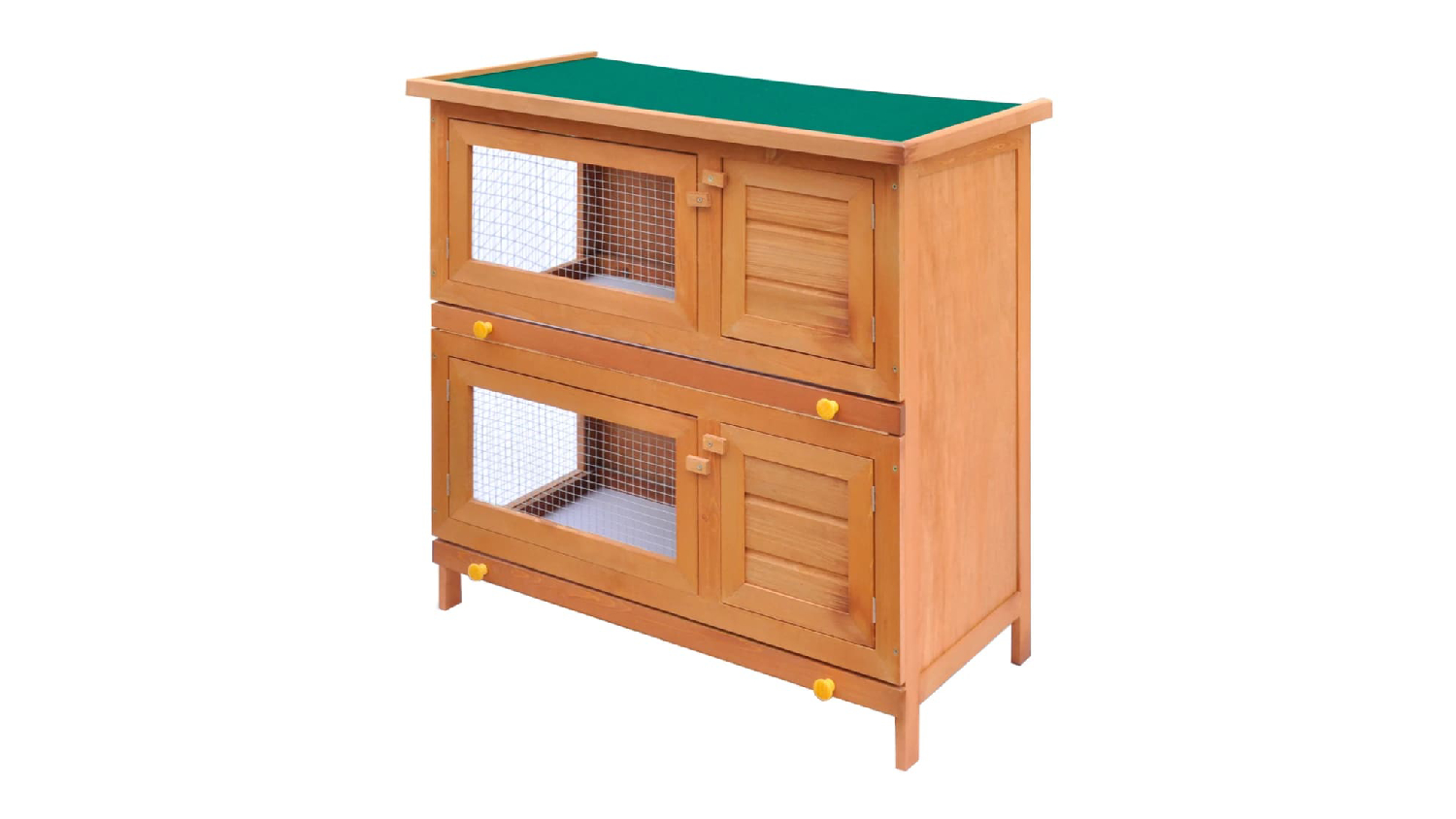 NNEVL Outdoor Rabbit Hutch 4 door 90cm Wood Harvey Norman New Zealand