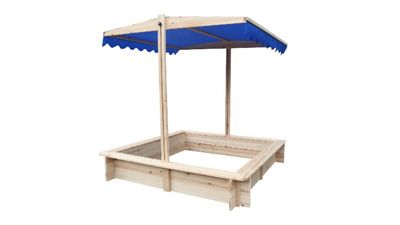 TSB Living Wooden Sandpit with Canopy