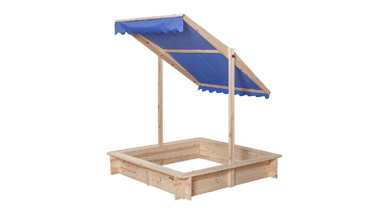 TSB Living Wooden Sandpit with Canopy