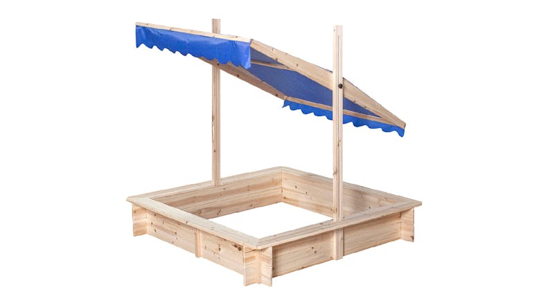 TSB Living Wooden Sandpit with Canopy