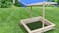 TSB Living Wooden Sandpit with Canopy