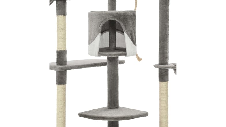 NNEVL Cat Tree w/ Scratching posts 203cm - Grey/White