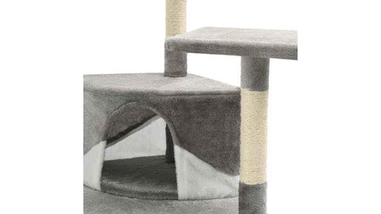 NNEVL Cat Tree w/ Scratching posts 203cm - Grey/White