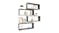 NNEVL Wall Shelves Floating Rectangle 4pcs. 60 x 15 x 33cm - Gloss Grey