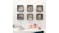 NNEVL Wall Shelves Floating Cube 6pcs. 26 x 15 x 26 - Gloss Grey