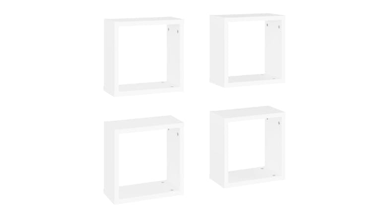 NNEVL Wall Shelves Floating Cube 4pcs. 30 x 15 x 30cm - White