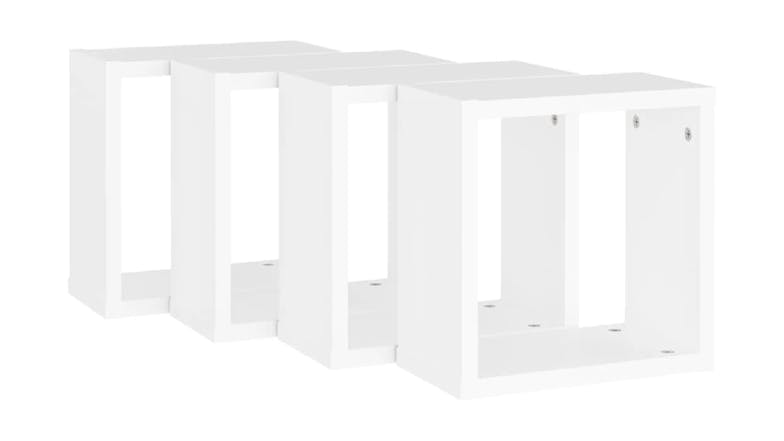 NNEVL Wall Shelves Floating Cube 4pcs. 30 x 15 x 30cm - White