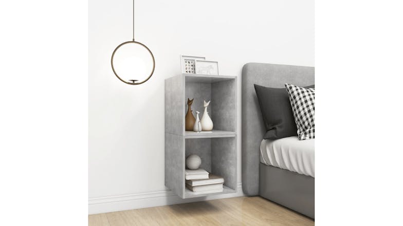 NNEVL Wall Cabinet 2pcs. 37 x 37 x 37cm - Concrete Grey