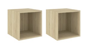 NNEVL Wall Cabinet 2pcs. 37 x 37 x 37cm - Sonoma Oak