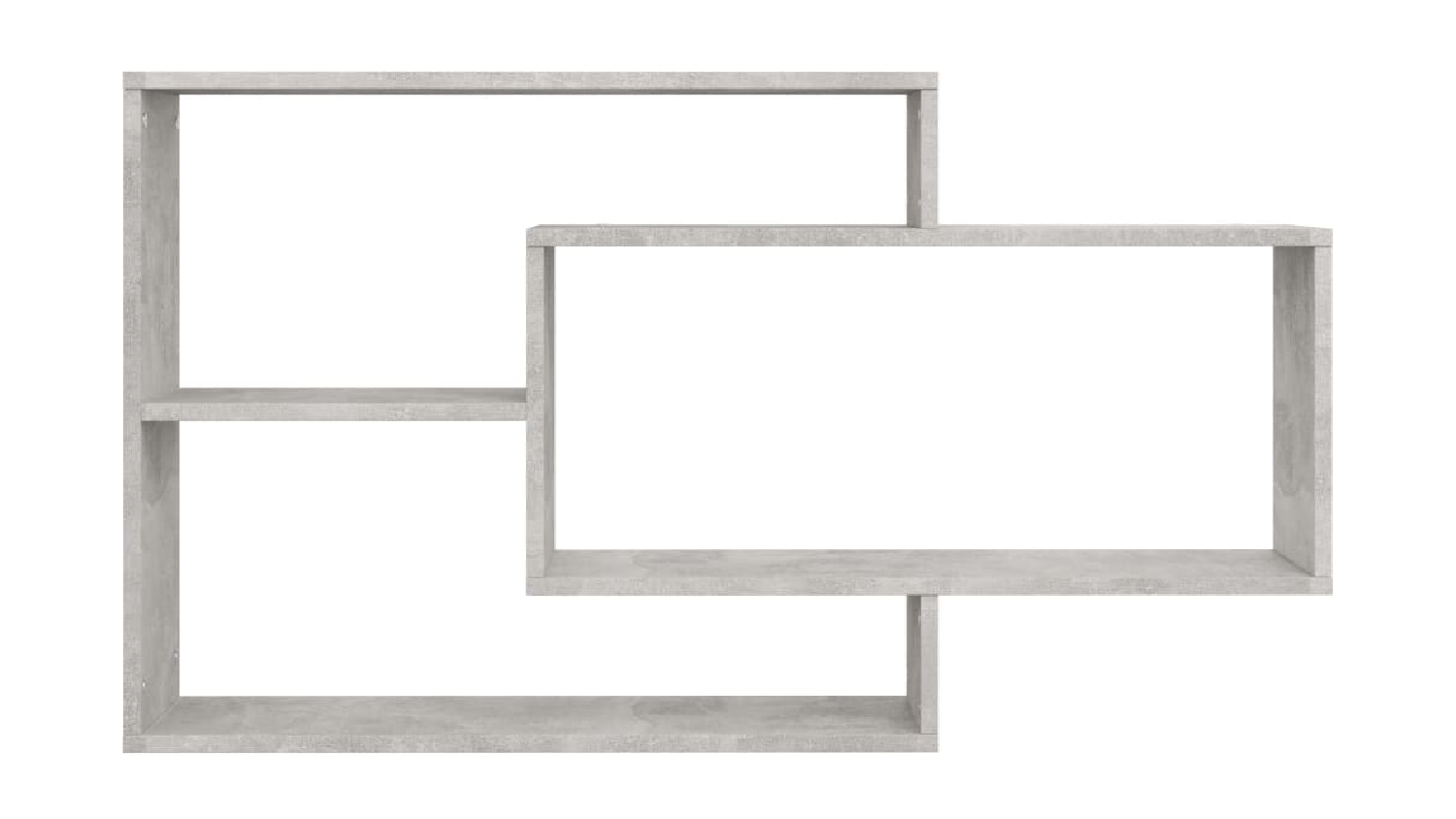 NNEVL Wall Shelves 104x20x58.5cm - Concrete Grey