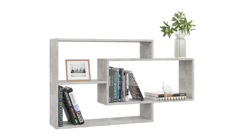 NNEVL Wall Shelves 104x20x58.5cm - Concrete Grey