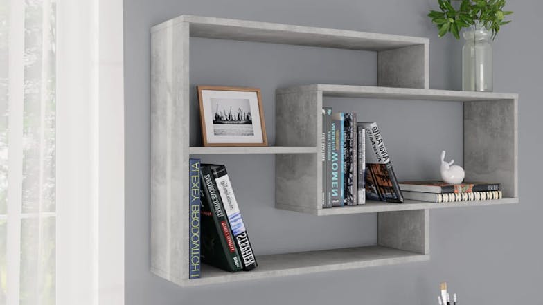 NNEVL Wall Shelves 104x20x58.5cm - Concrete Grey
