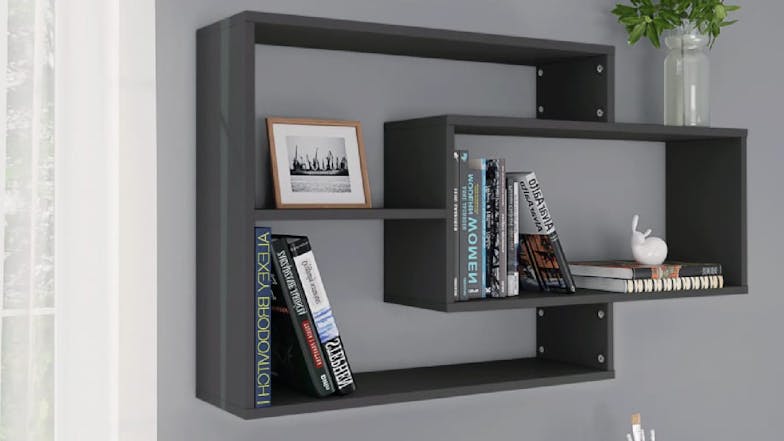 NNEVL Wall Shelves 104x20x58.5cm - Grey