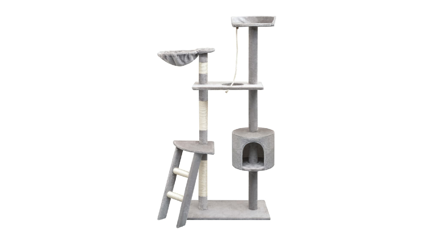 NNEVL Cat Tree with Scratching Posts 150cm - Grey