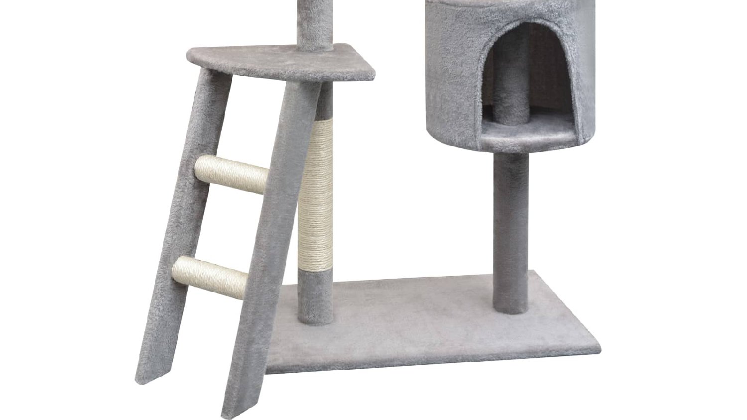 NNEVL Cat Tree with Scratching Posts 150cm - Grey