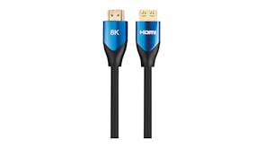 Vanco Bluejet 8K Ultra HD 48-GBPS HDR 24K Gold Plated HDMI eARC Cable - 1.8m Length