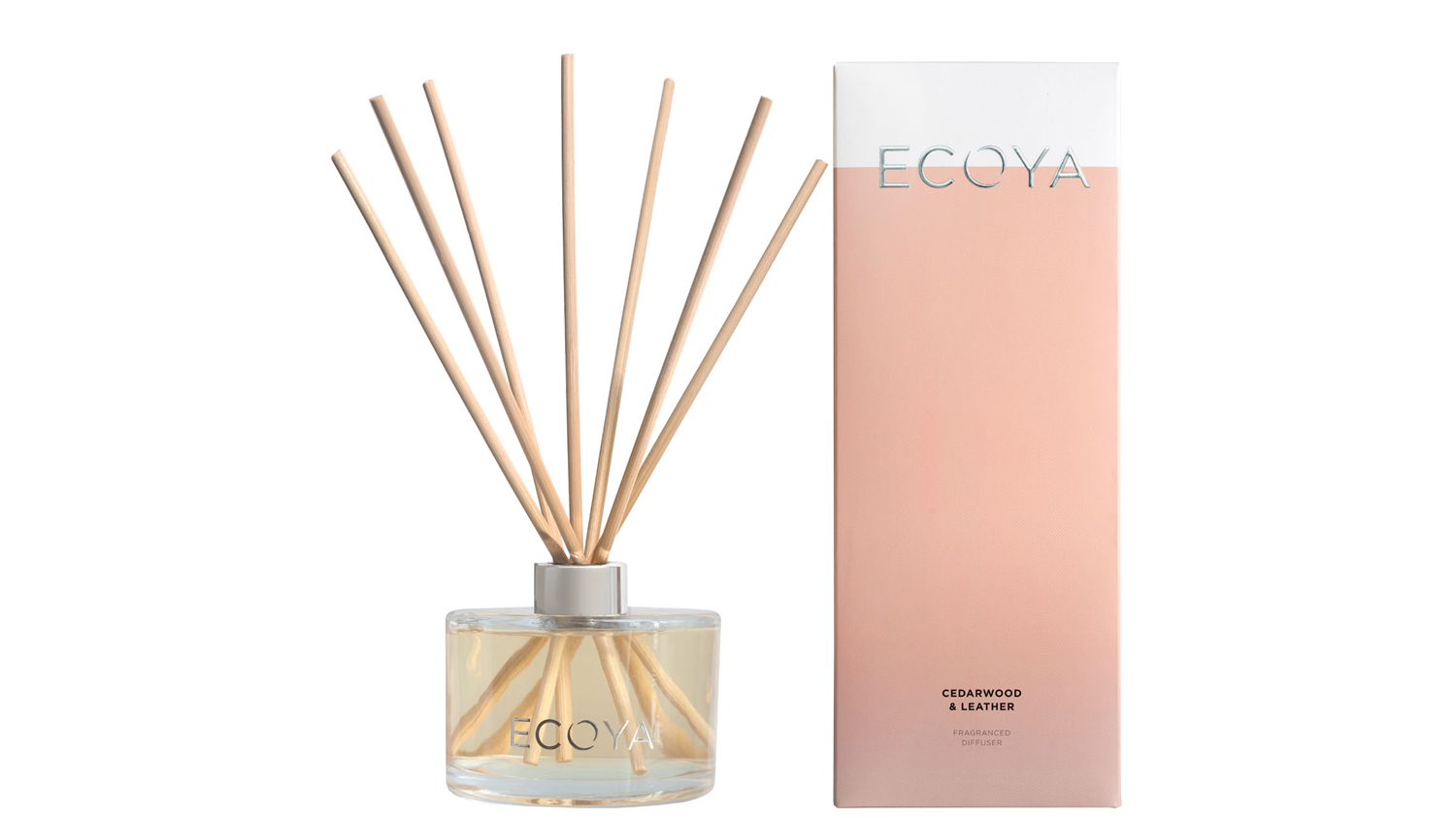 Ecoya 200ml Reed Diffuser Cedarwood & Leather Harvey Norman New Zealand