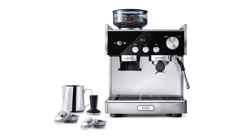 Sunbeam Origins 15 Bar Pump Manual Espresso Machine - Silver Black