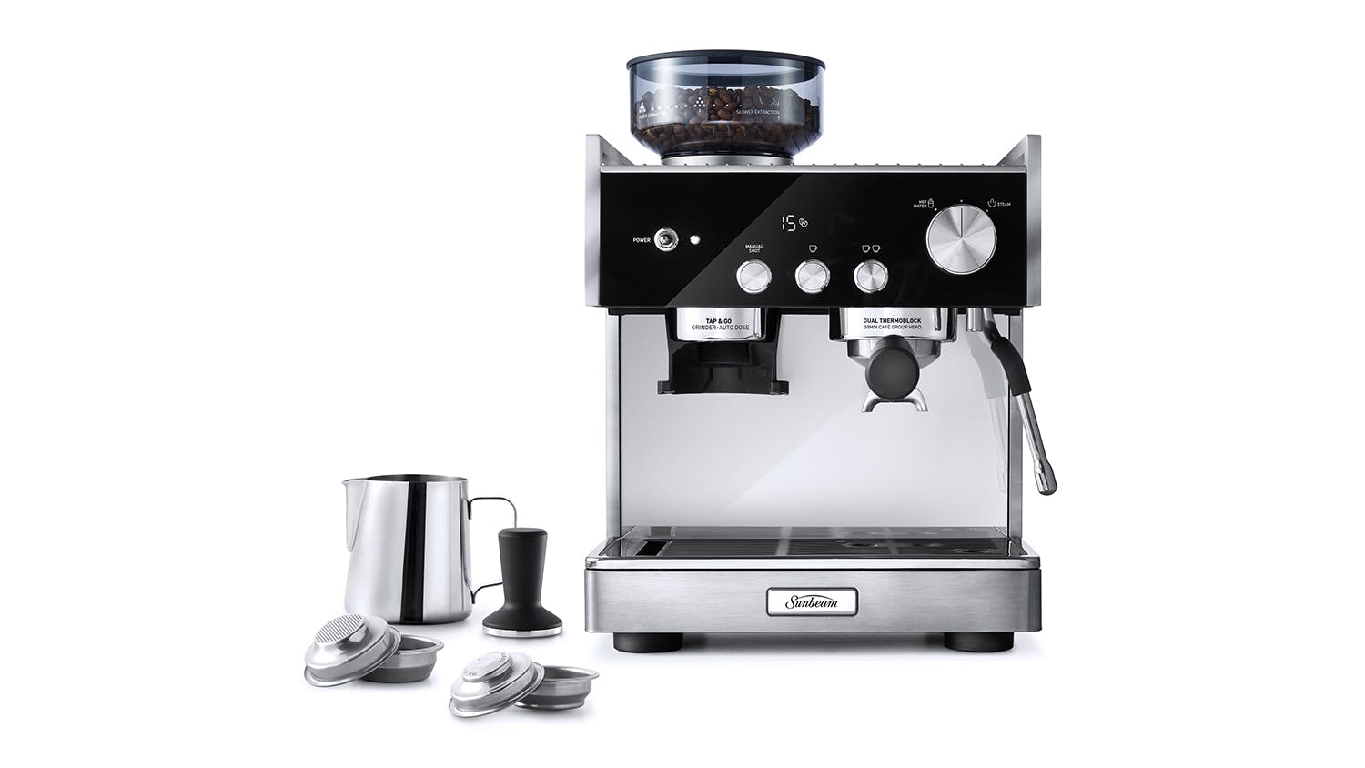 Stainless Steel Espresso Stirrer Espresso Machine Auxiliary Tools 58mm  Black 