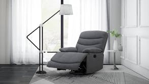 Lyon Fabric Swivel and Glider Manual Recliner Chair