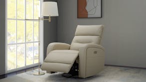 Marseille Leather Swivel and Glider Electric Recliner Chair