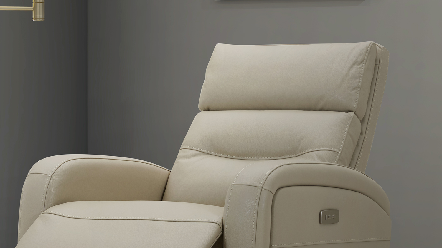 Marseille Leather Swivel and Glider Electric Recliner Chair