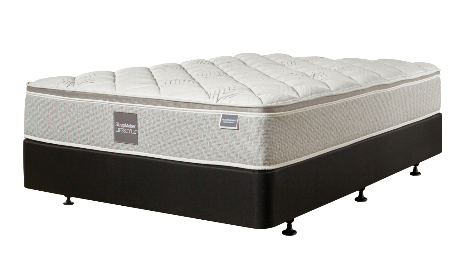 Posture Advance Medium Queen Mattress and Base by SleepMaker Harvey Norman New Zealand