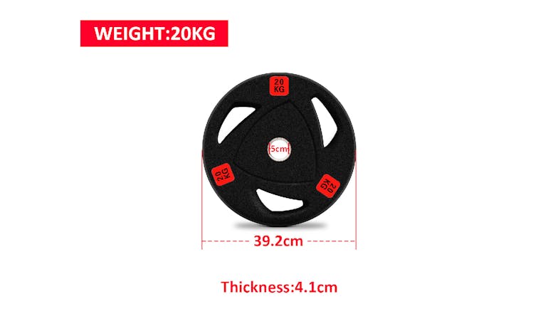 PROTRAIN Rubber Coated Weight Plate 20kg