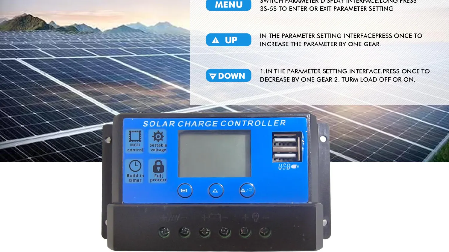 TSB Living Universal Solar Panel Control Unit - 10A | Harvey Norman New ...