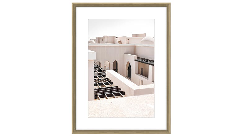 Morocco B Glass Framed Art - 80 x 60cm