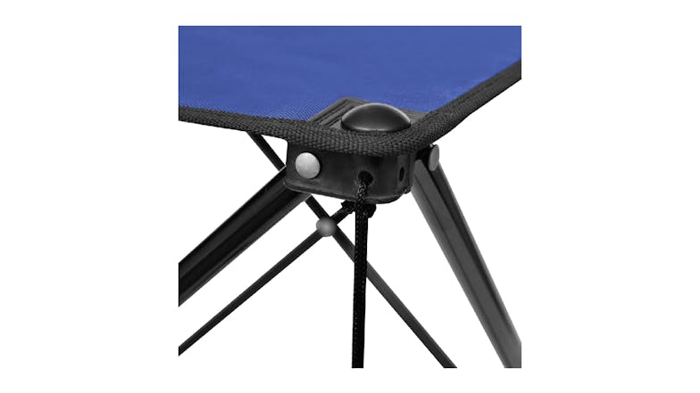 NNEVL Camping Table w/ Cup Holders Folding 48 x 48 x 45cm - Blue