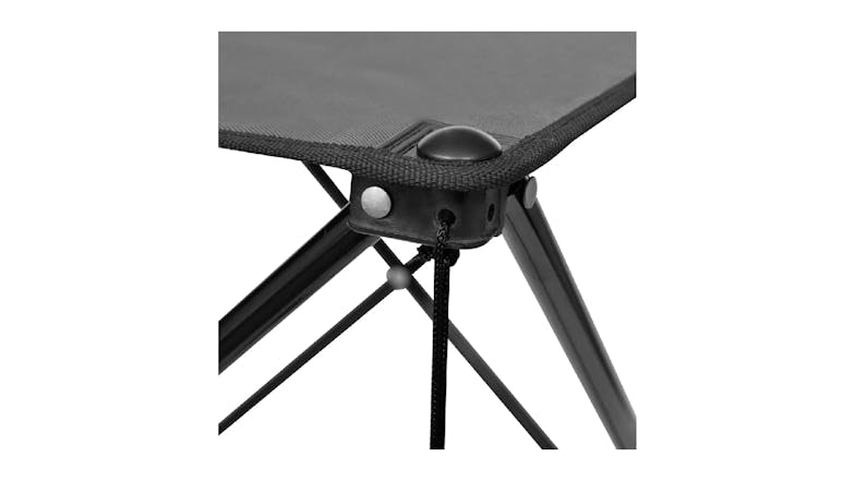 NNEVL Camping Table w/ Cup Holders Folding 48 x 48 x 45cm - Grey