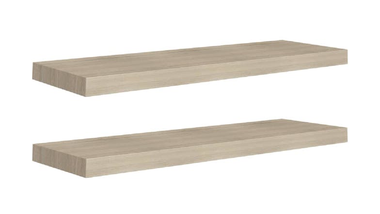 NNEVL Wall Shelves Ledge 2pcs. 80 x 23.5 x 3.8cm - Sonoma Oak