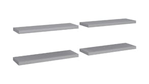 NNEVL Wall Shelves Ledge 4 pcs. 80 x 23.5 x 3.8cm - Grey