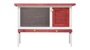 NNEVL Outdoor Rabbit Hutch Single Layer 90cm - Red Wood