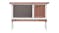 NNEVL Outdoor Rabbit Hutch Single Layer 90cm - Brown Wood