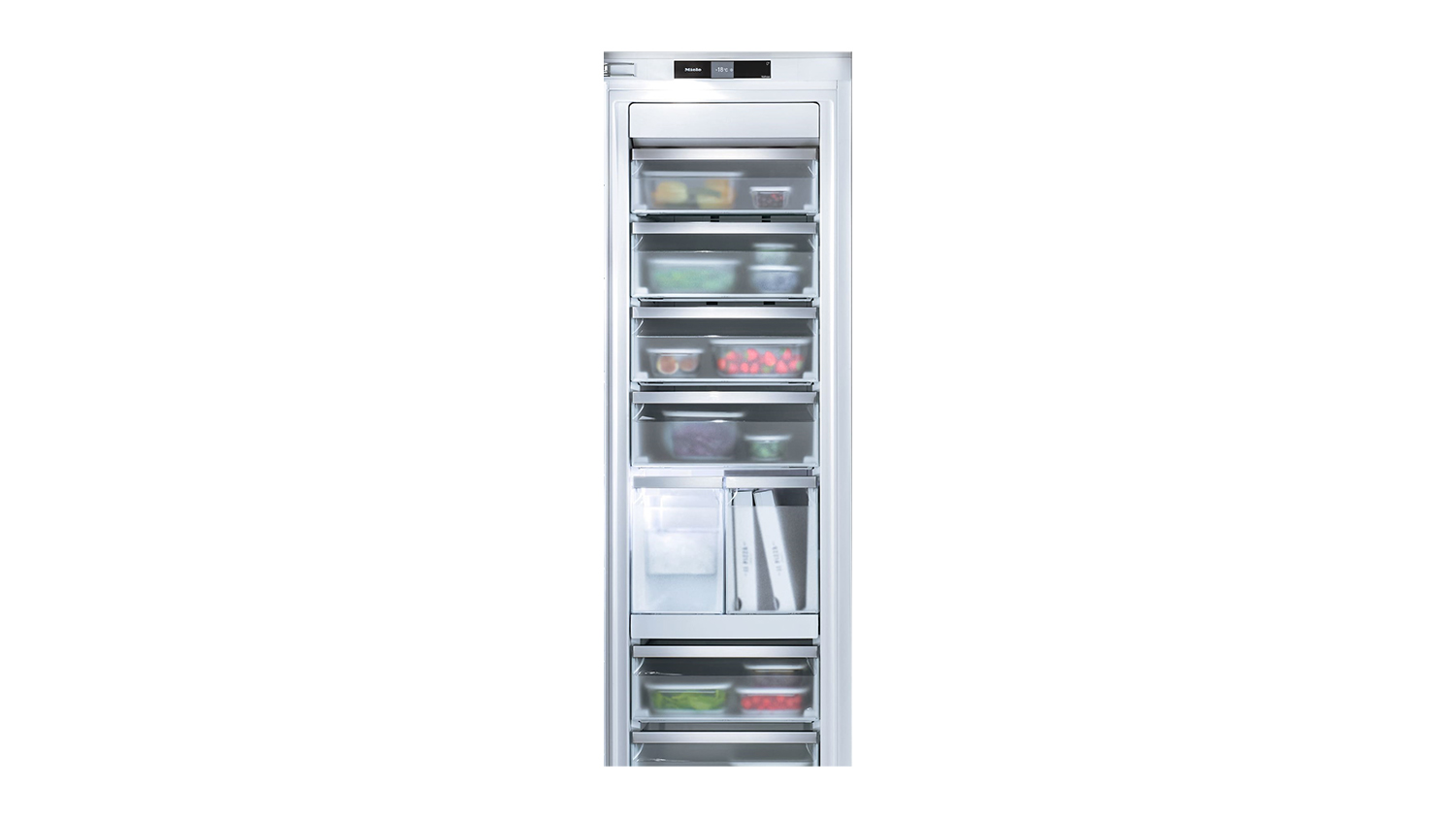 Miele 213L Integrated Single Door Vertical Freezer with Ice Maker