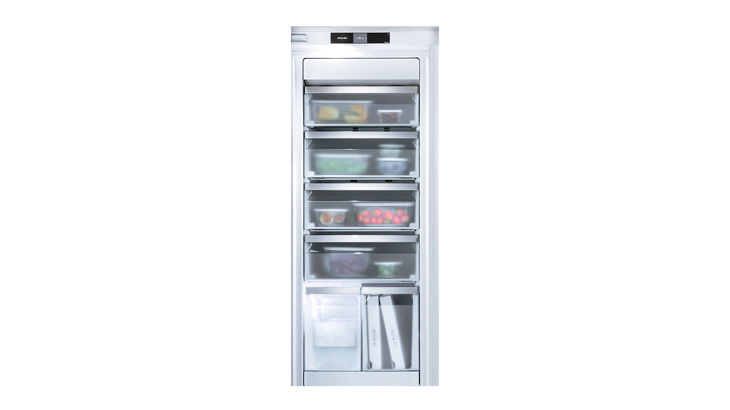 Miele 213L Integrated Single Door Vertical Freezer with Ice Maker
