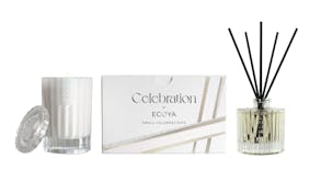 Ecoya Small Celebrations Candle & Diffuser Gift Set - White Musk