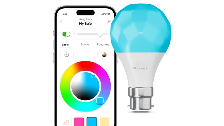 Nanoleaf Essentials B22 A60 8.5W Smart Light Bulb with Matter - (Multicolour)