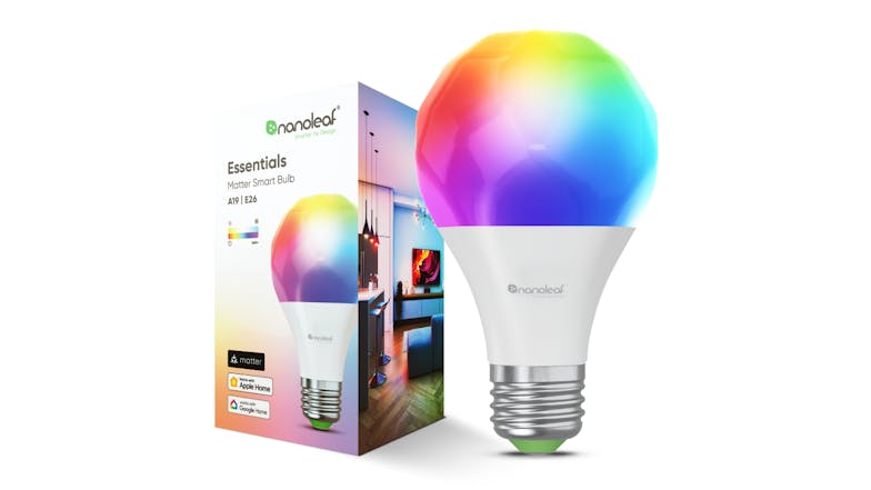 Nanoleaf Essentials E27 A60 8.5W Smart Light Bulb with Matter - (Multicolour)
