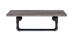 TSB Living Industrial Pipe Shelf with Towel Rail